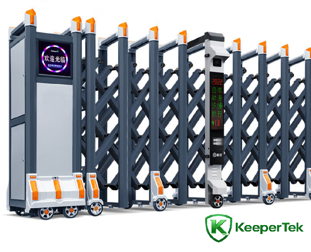 Elektra teleskopa pordo kun numerplata rekono KT-QG03